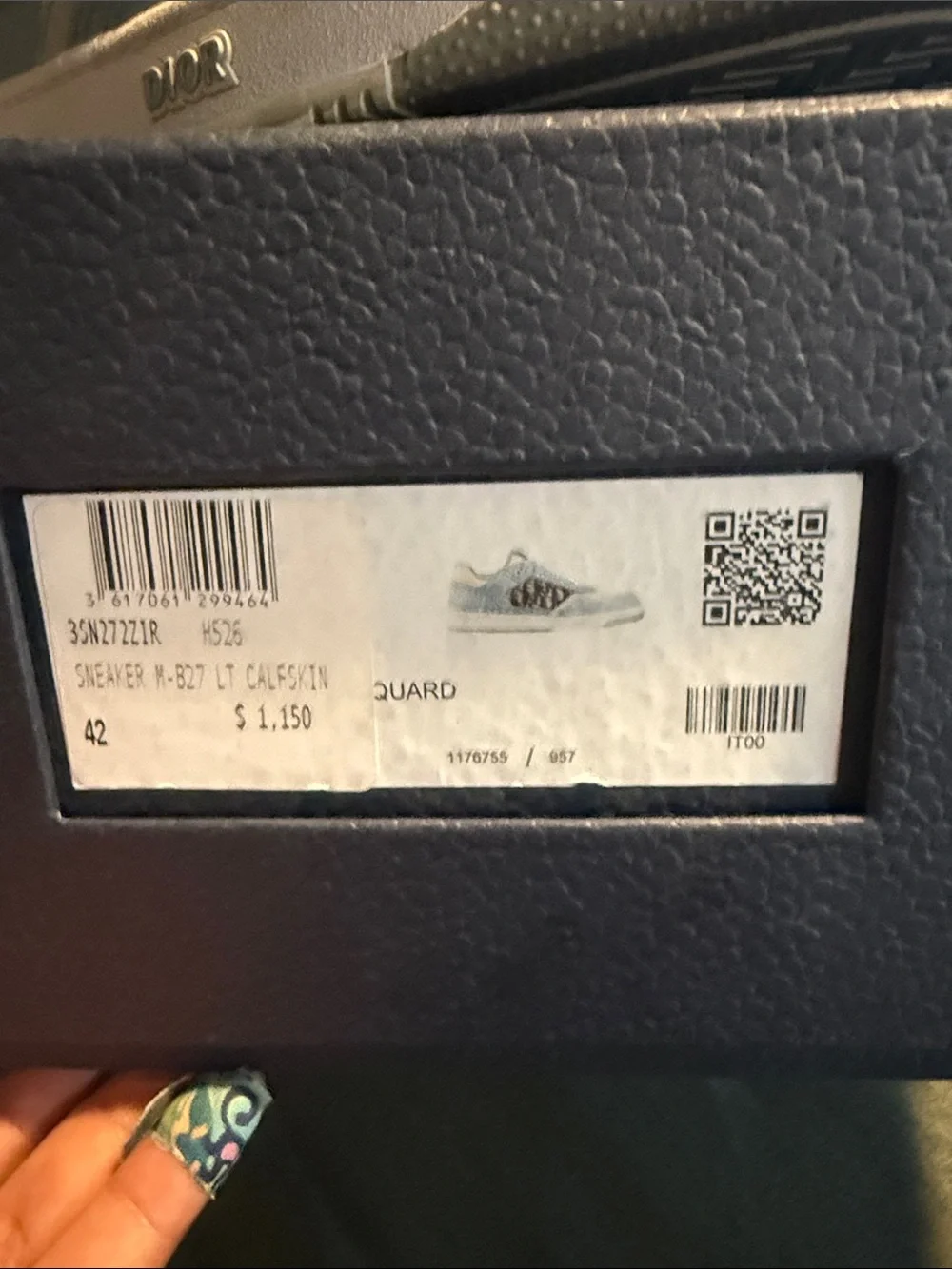 B27 UPTOWN LOW TOP DIOR Sneakers with Monogram Panels